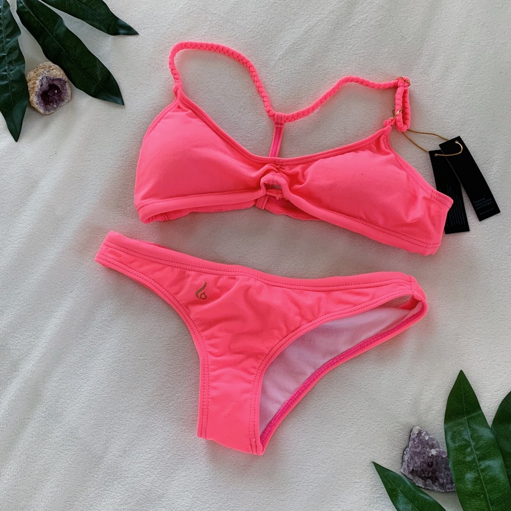 NWT! LO SWIM Pink Training Bikini